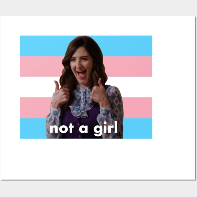 Trans Janet “Not a Girl” (The Good Place) Wall Art by bunky